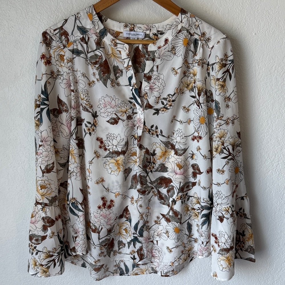 Carolina Belle Floral Top‎